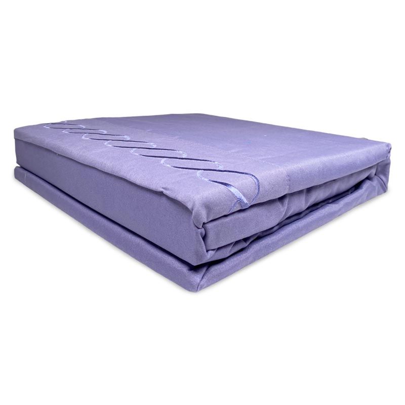 Juego de Sábanas Bordada 210 Hilos 2 Plazas Lila - Doral