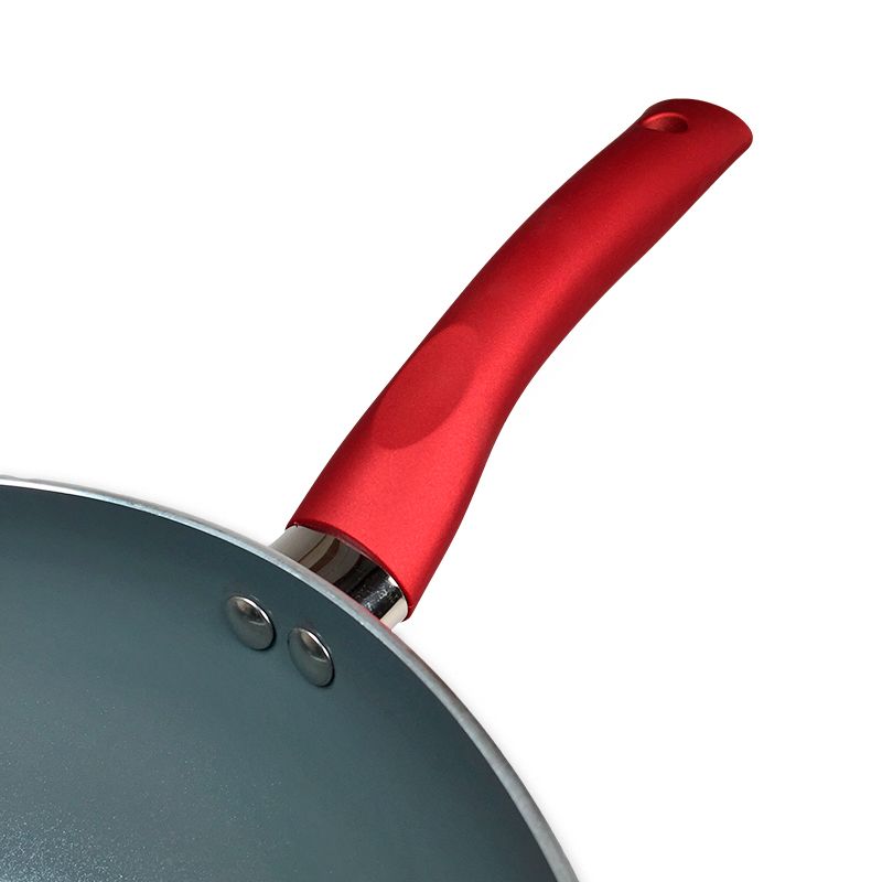 Wok de Titanio Montecarlo Color Rojo 30 cm - Doral - Imagen 4