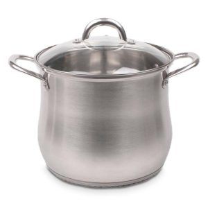 Olla Acero 26 cm T/Vidrio Kassel - Marca Doral