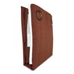 Cortina + Velo Rústico Combo Emilia / Café - Doral