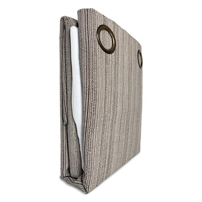 Cortina + Velo Rústico Combo Emilia Gris - Doral