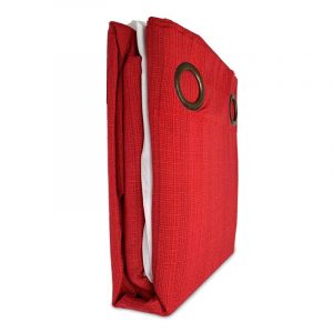 Cortina + Velo Rústico Combo Emilia / Rojo - Doral