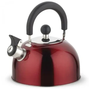 tetera de acero inoxidable sicilia 25 roja 1