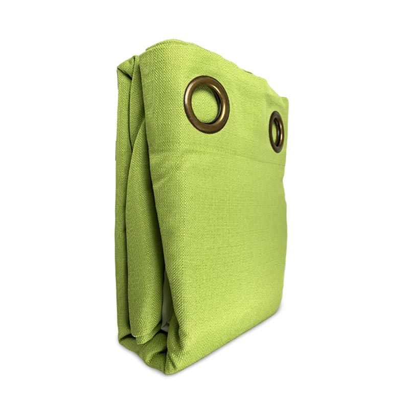 Combo Cortina Rústico Argolla 8 Piezas / Verde - Doral