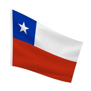 Banderas de Chile Estrella Estampada 60x90 cm – Doral