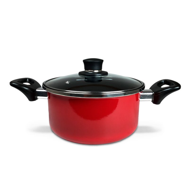 Batería de Cocina Acero Nápoles 7 piezas Rojo - Doral - Imagen 4