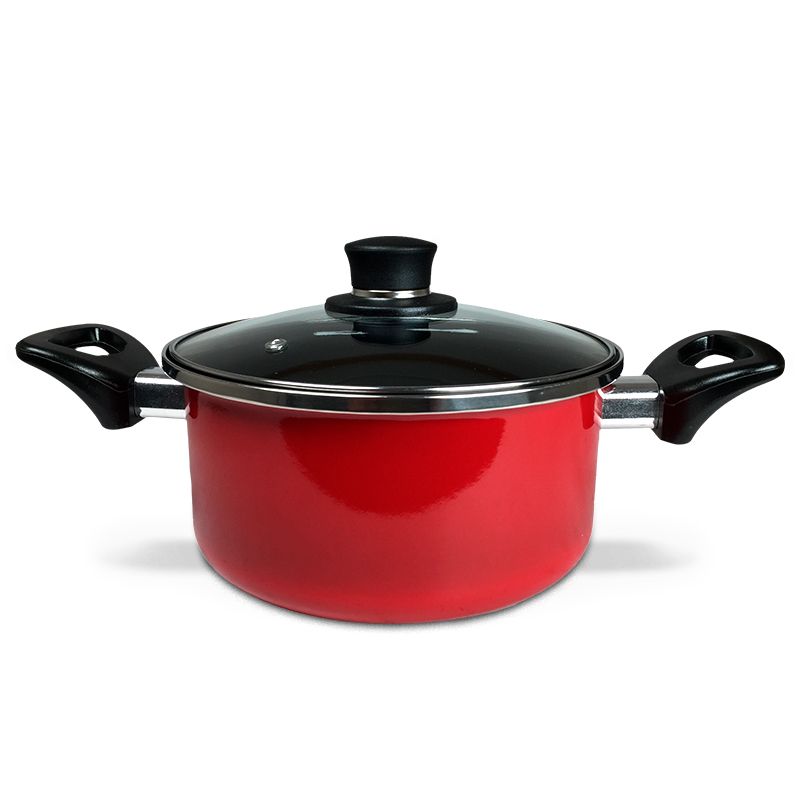 Batería de Cocina Acero Nápoles 7 piezas Rojo - Doral - Imagen 5