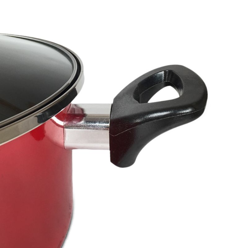 Batería de Cocina Acero Nápoles 7 piezas Rojo - Doral - Imagen 6