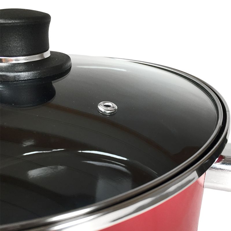 Batería de Cocina Acero Nápoles 7 piezas Rojo - Doral - Imagen 7