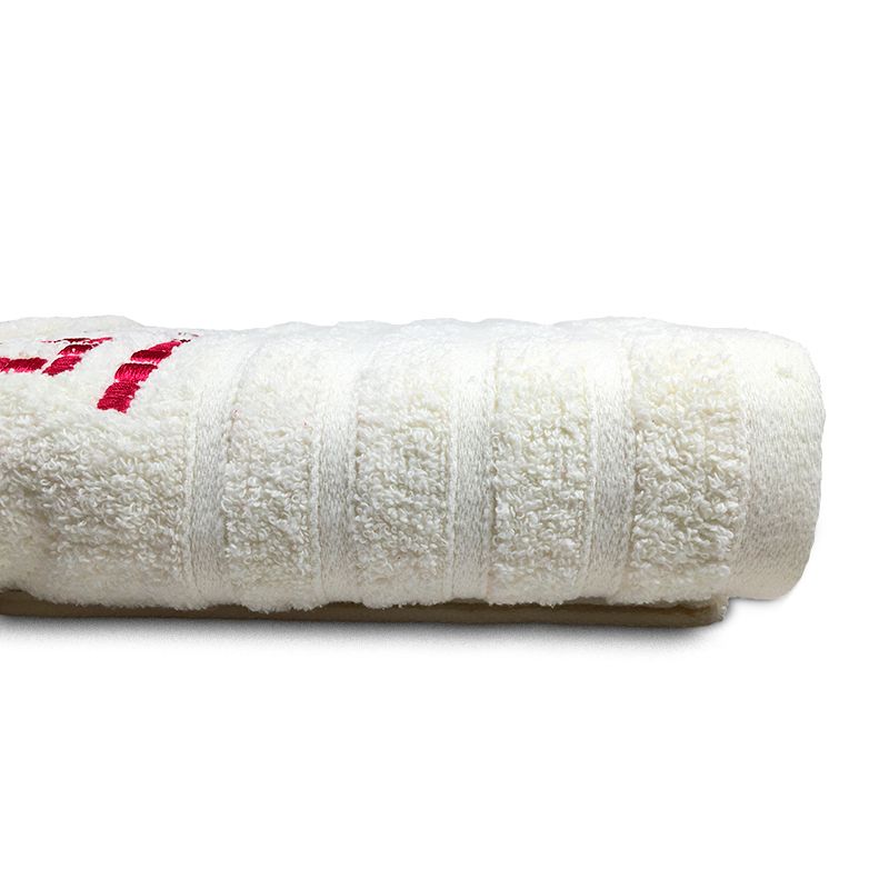 Set de 4 Toallas Jacquard Bordada / Crudo Fucsia - Doral - Imagen 4