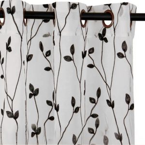 Set Cortina Velo Argolla Teresita / Negro - Masel
