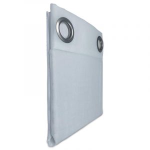 Cortina Velo Liso Argolla / Blanco - Palermo