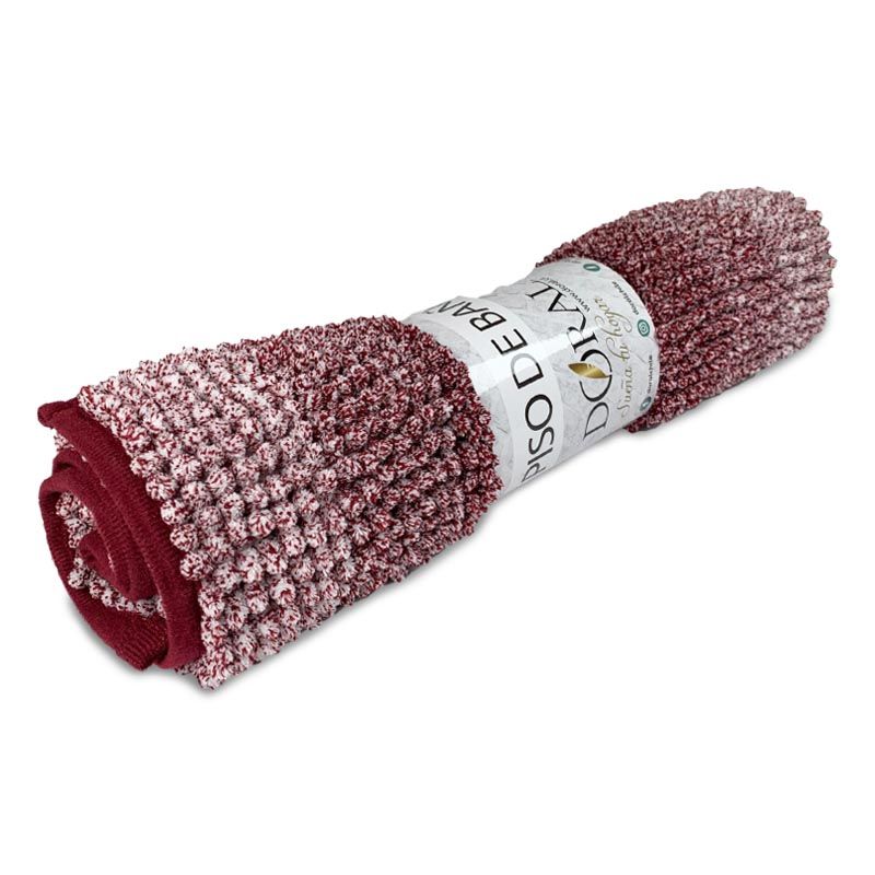 Alfombras de Baño Chenille 40x60 cm (PDQ) / Burdeo Jaspeado - Doral