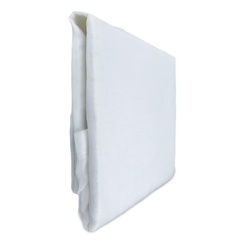 Set Cortina Velo Liso Presilla / Blanco - Jovial