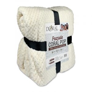 Frazada Coral Pop 1.5 Plazas Crudo - Doral