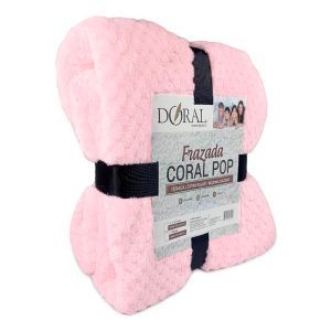 Frazada Coral Pop 2 Plazas / Rosado claro - Doral