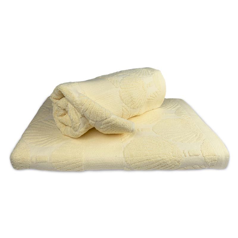 Juego de 2 Toallas Jacquard Premium / Crudo - Doral