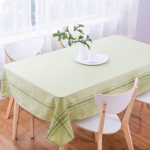Mantel Linenlook 150x210 cm Verde Lineal - Doral