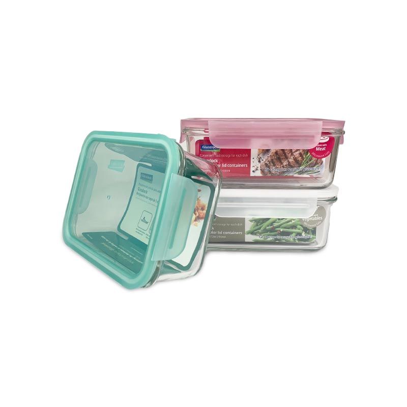 Contenedor Hermético de Vidrio Cuadrado 490 ml - Glasslock