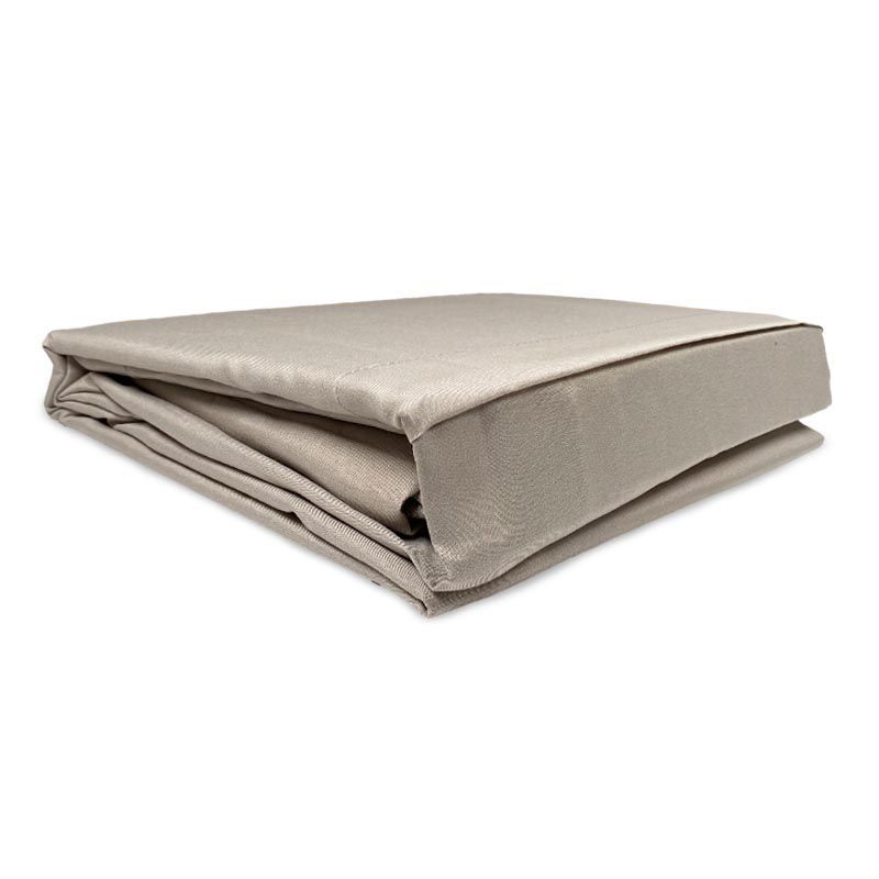 Juego de Sábanas Marina Lisa 2 Plazas Gris Claro - Zahr