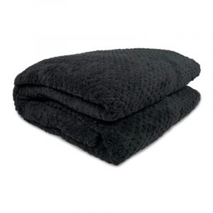 Frazada Coral Pop 1.5 Plazas Negro - Doral