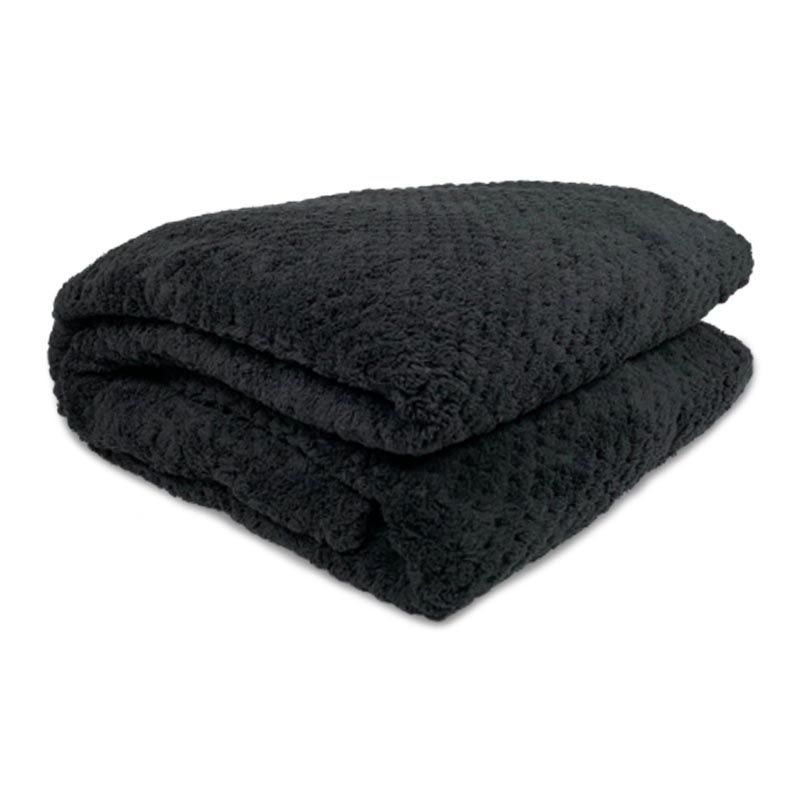 Frazada Coral Pop 1.5 Plazas Negro - Doral
