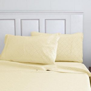 Juego de Sábanas Embossed 1.5 plazas / Crudo - Doral