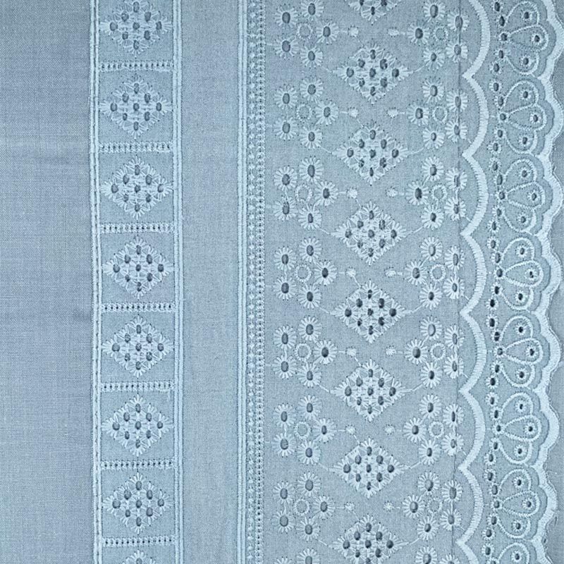 Juego de Sábanas Broderie Simone 1.5 Plazas / Azul - Doral - Imagen 2