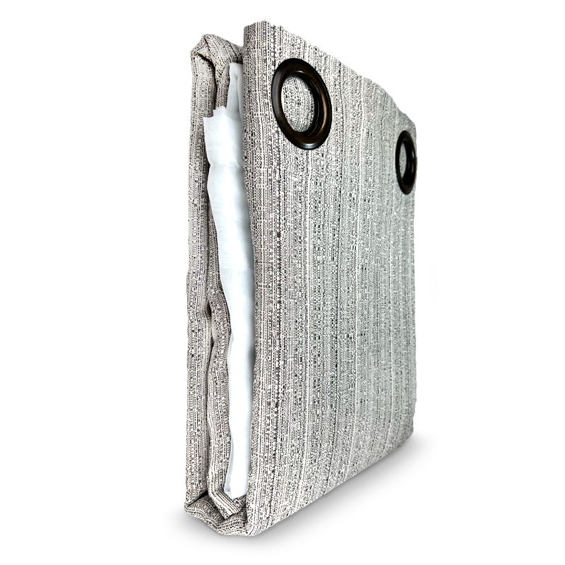 Cortinas Camila Combo 8 Piezas / Gris - Doral