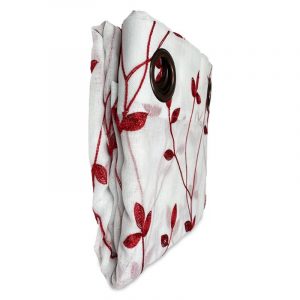 Set Cortina Velo Argolla Teresita / Roja - Masel