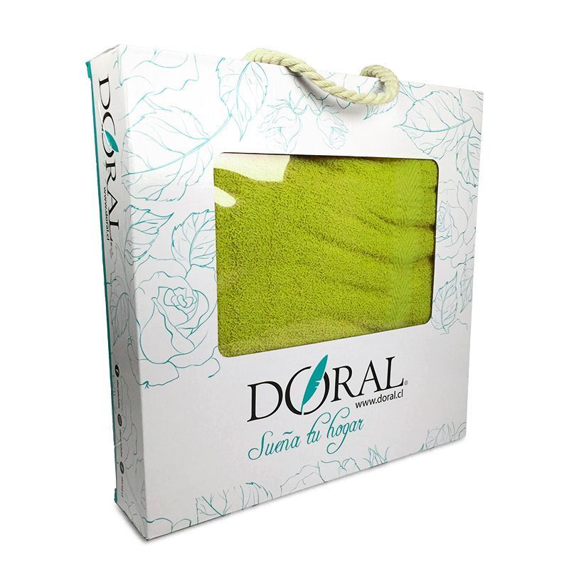 Toallas Silver Set de 2 Piezas Verde Manzana - Doral