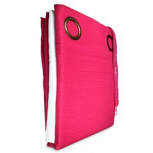 Cortina Rústico Tabatha Combo 8 Piezas Fucsia - Doral