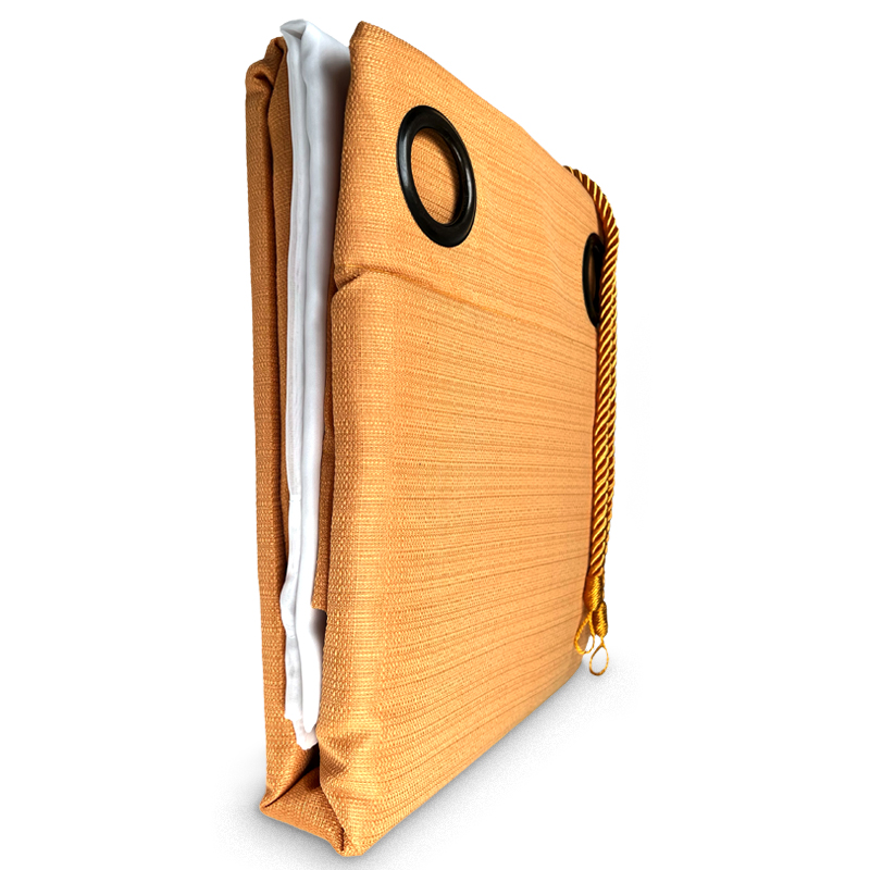 Cortina Rústico Tabatha Combo 8 Piezas / Mostaza - Doral