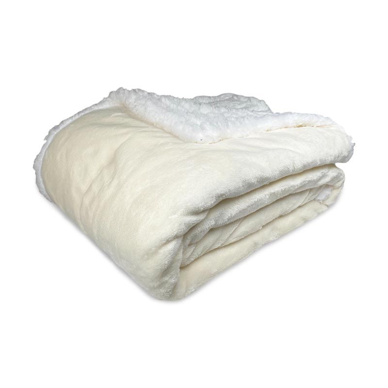 Manta Sherpa Coral / Crudo - Doral