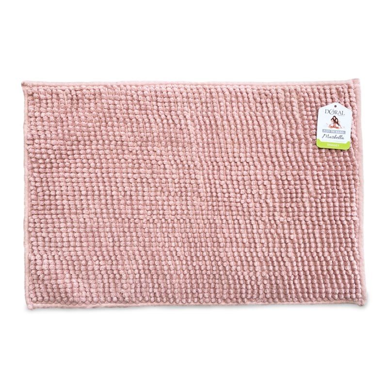 Piso de Baño Marbella Shaggy / Rosado - Doral