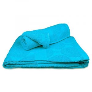 Juego de 2 Toallas Jacquard Premium Celeste - Doral
