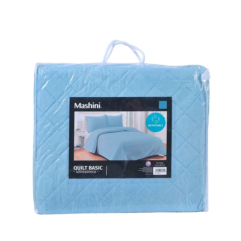 Quilt Cordoba 2 Plazas / Celeste - Mashini - Imagen 2