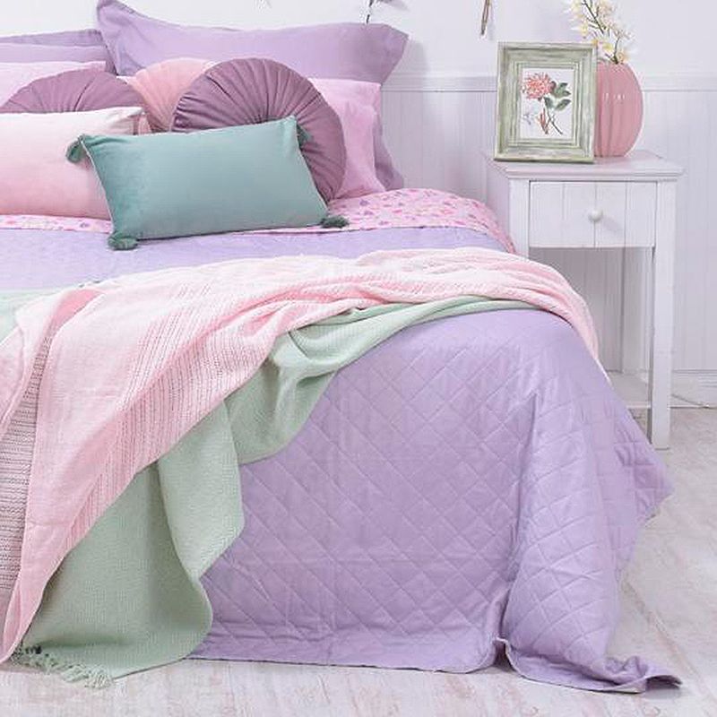 Quilt Cordoba 2 Plazas Lila - Mashini