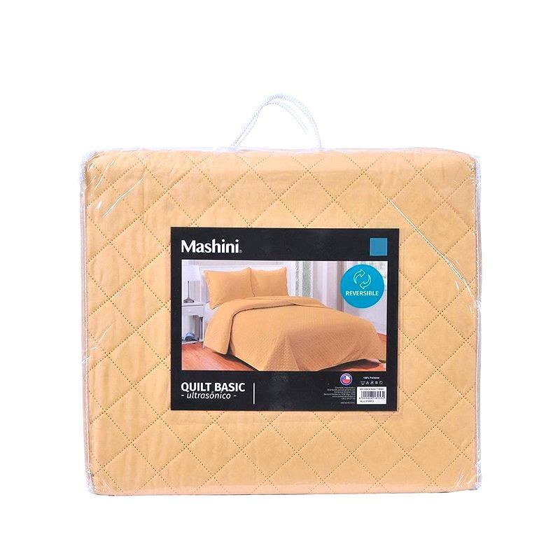 Quilt Cordoba 2 Plazas / Mostaza - Mashini - Imagen 2