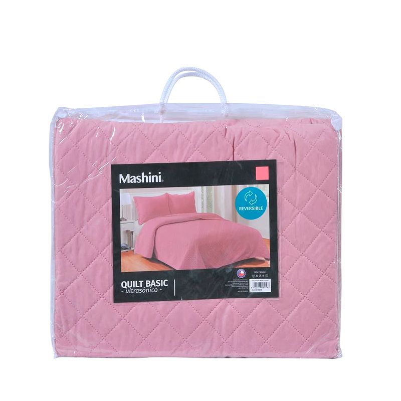 Quilt Cordoba 2 Plazas / Rosa - Mashini - Imagen 2