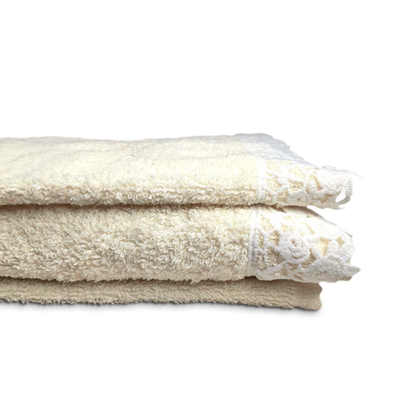 Set de Toallas Julieta Bordada Macramé / Crudo - Doral - Imagen 2