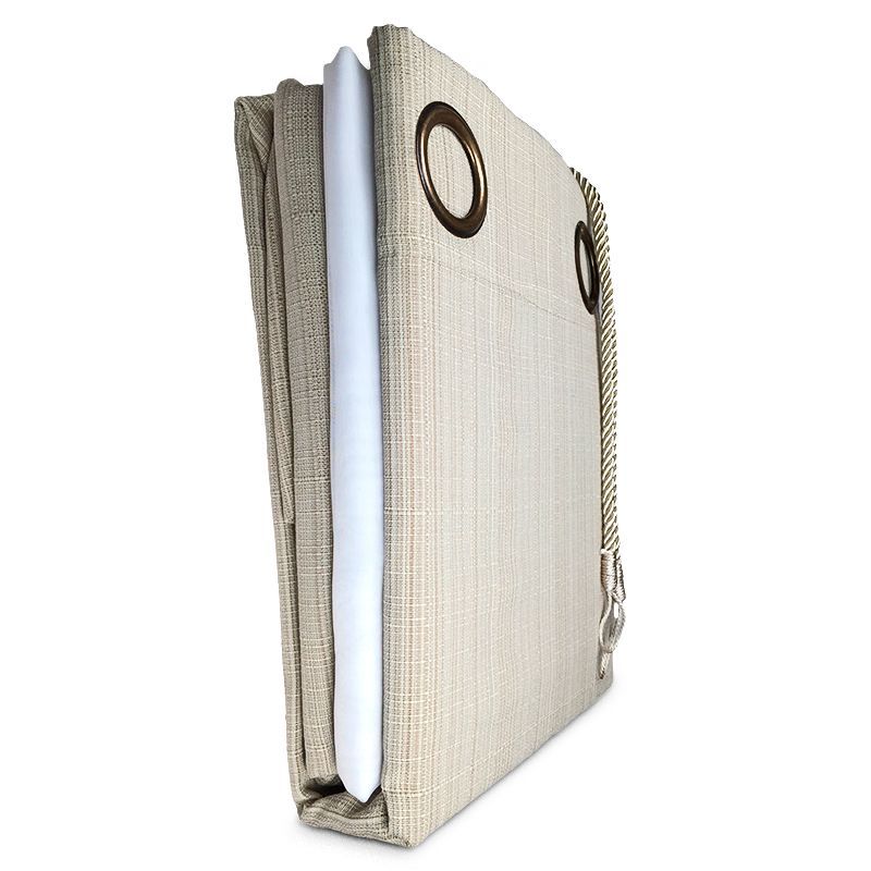 Cortina + Velo Rústico Combo Emilia Arena - Doral