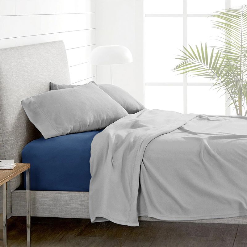 Sábanas Polar Lisa Composé 2 Plazas Gris-Azul - Doral