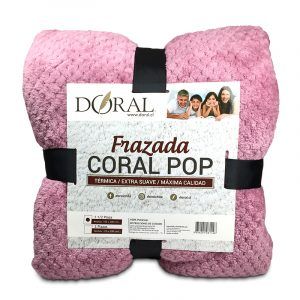 Frazada Coral Pop 1.5 Plazas Violeta Claro - Doral