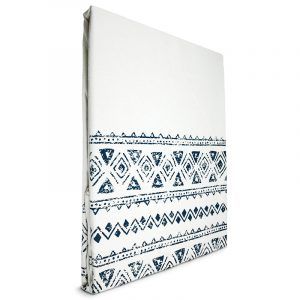 Mantel Rectangular Amelie Estampado Diseño Azteca Azul - Doral