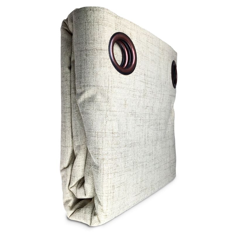Cortinas Blackout Lino 4 piezas Beige - Masel