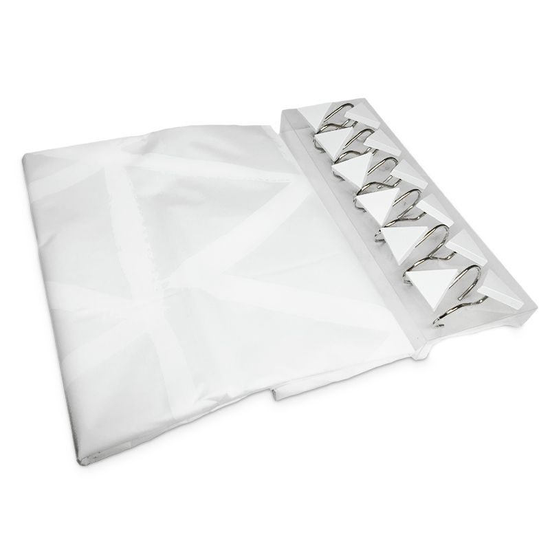 Cortina de Peva con Ganchos Metálicos / Triángulos Crudos - Doral - Imagen 2