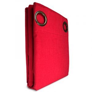 Cortina Blackout City 2 Paño Térmico Amazon City Rojo - Doral
