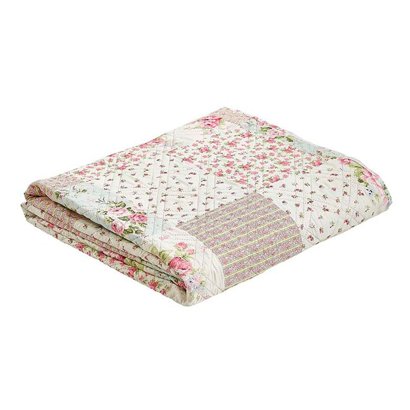 Quilt Estampado Patchwork 2 Plazas / Rosas - Andes - Imagen 2