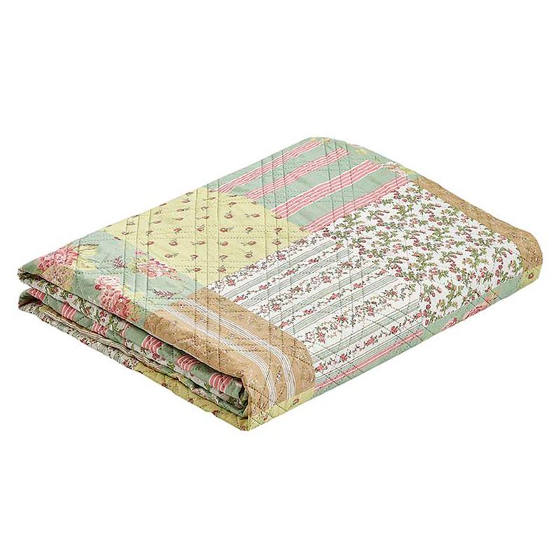 Quilt Estampado Patchwork 1.5 Plazas / Verde - Andes - Imagen 2